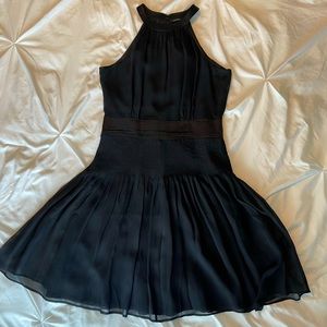 Vintage Black Silk Cocktail Dress by Jacob